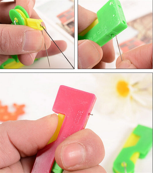 multicolour automatic needle threading device with threading action multicolour automatic needle threading device with threading action